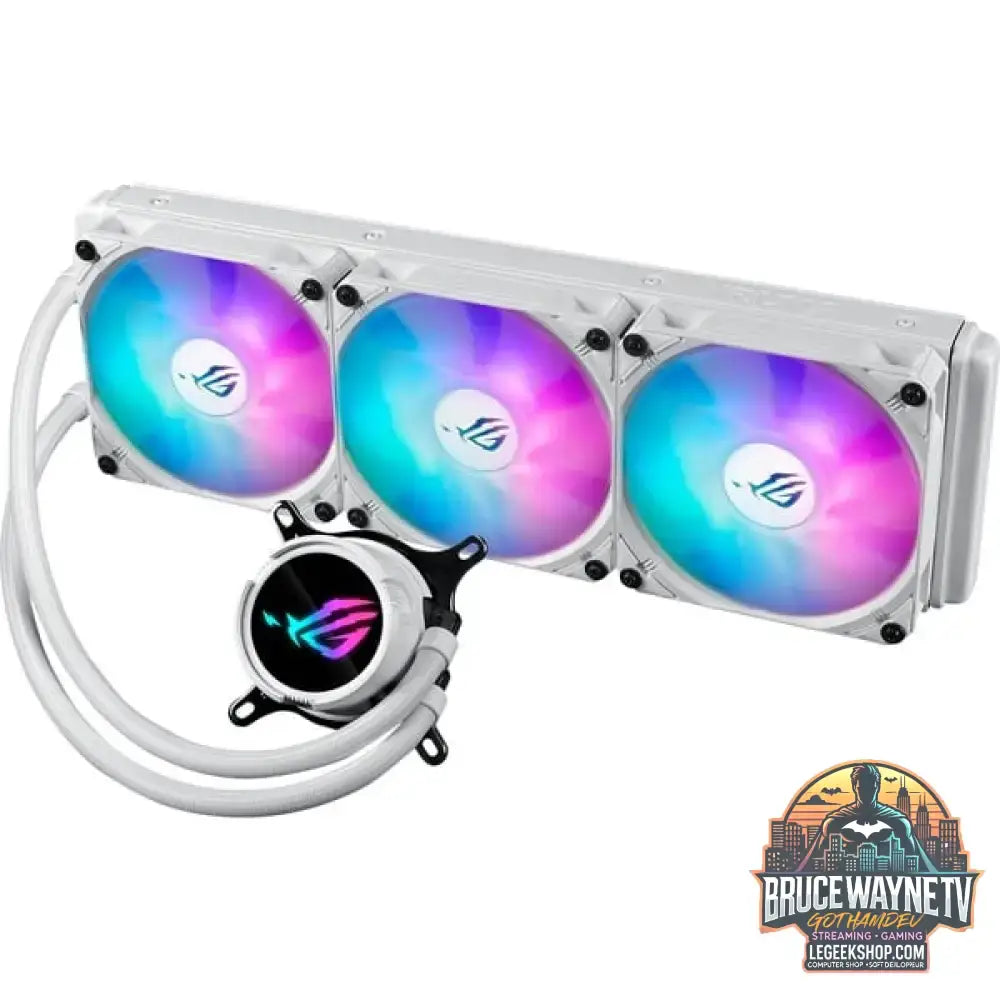 ASUS ROG STRIX LC III 360mm ARGB White Edition, Wasserkühlung weiß - ASUS - vue 3