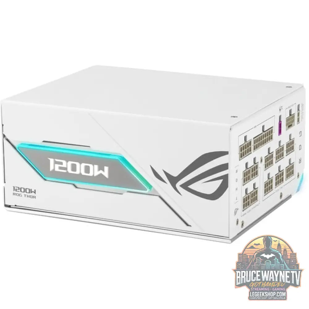 ASUS ROG Thor 1200W Platinum III White Edition (ROG Equalizer), alimentation PC - ASUS - vue 3