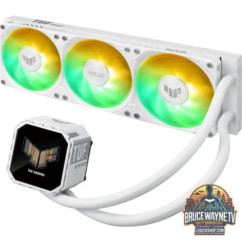 ASUS TUF Gaming LC III 360 ARGB LCD, Wasserkühlung weiß - ASUS - vue 3