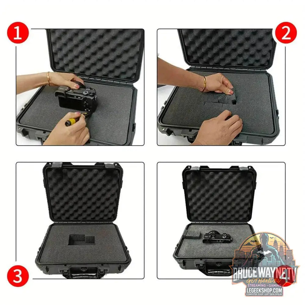 🎒 Étui de Transport Rigide Étanche – Boîte de Rangement avec Éponge Prédécoupée | Protection Sécurisée - Legeekshop