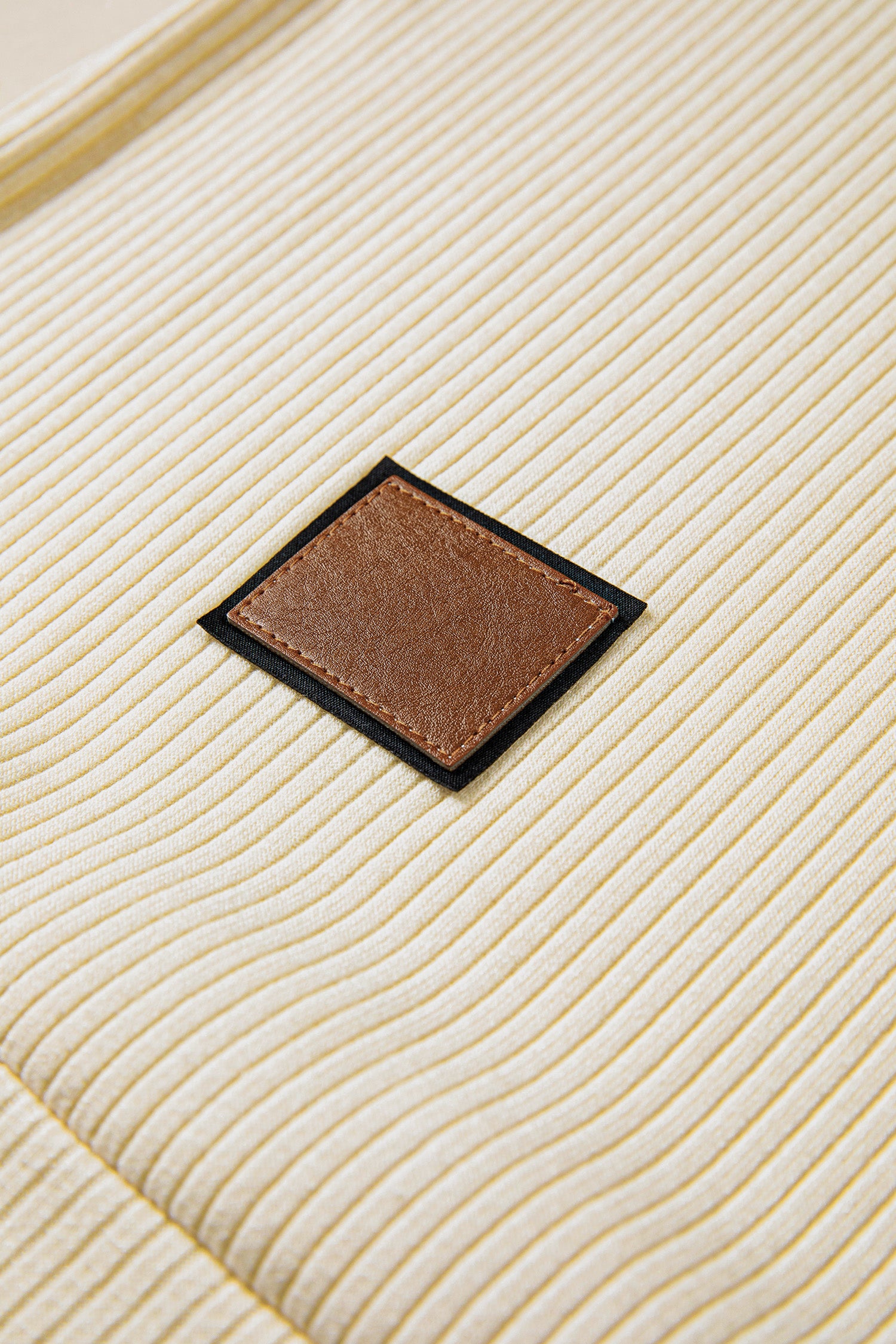 Apricot Ribbed Color Block — Tops/Tops & Tees, vue 7, LeGeekShop