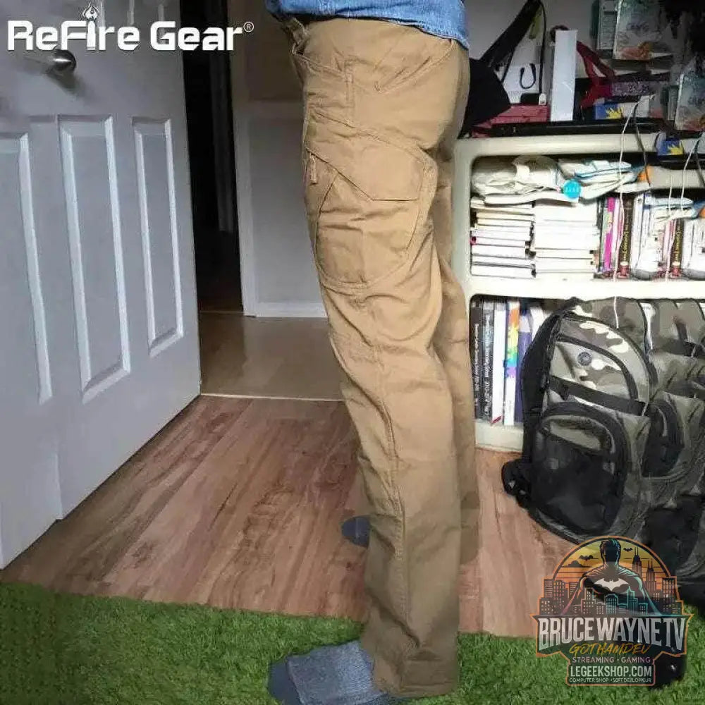 Pantalon Cargo Militaire en Coton pour Homme - ReFire Gear - Legeekshop