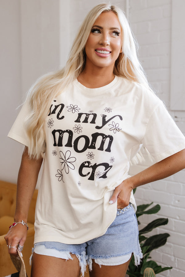T-shirt femme graphique, ample, casual