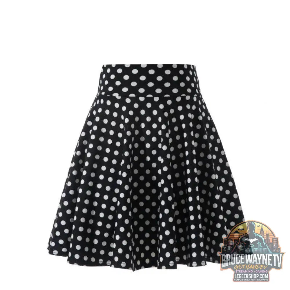 Mini jupe évasée pour femme, jupe courte basique, mode polyvalente, noire, décontractée, patineuse, moyenne plissée, moelleuse, grande taille, 2023 | Wayne Outfitters - Legeekshop