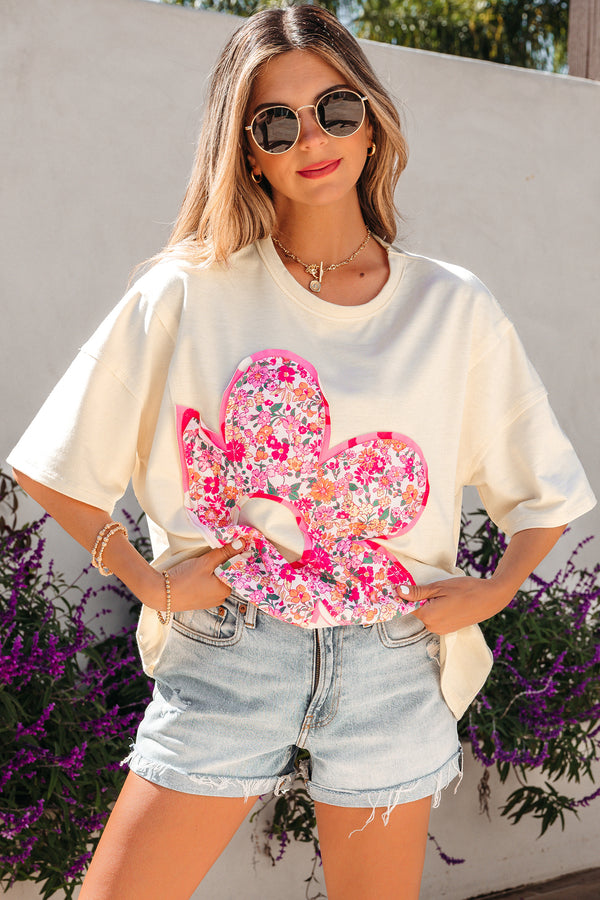 Jet Stream Floral Patched — Tops/Tops & Tees, photo principale LeGeekShop