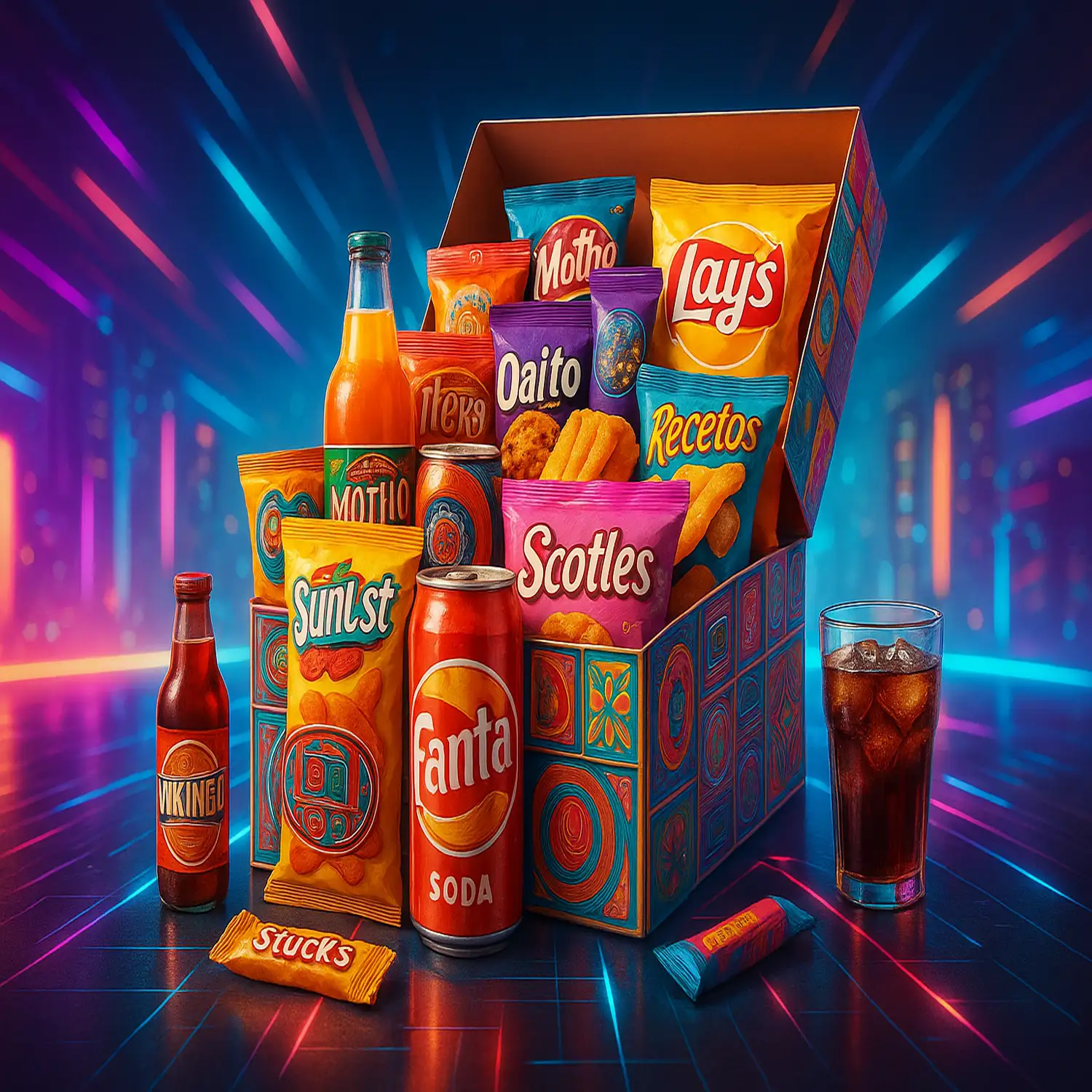 Snack Box XXL – 80 produits internationaux sucrés, salés & boissons — vue 3