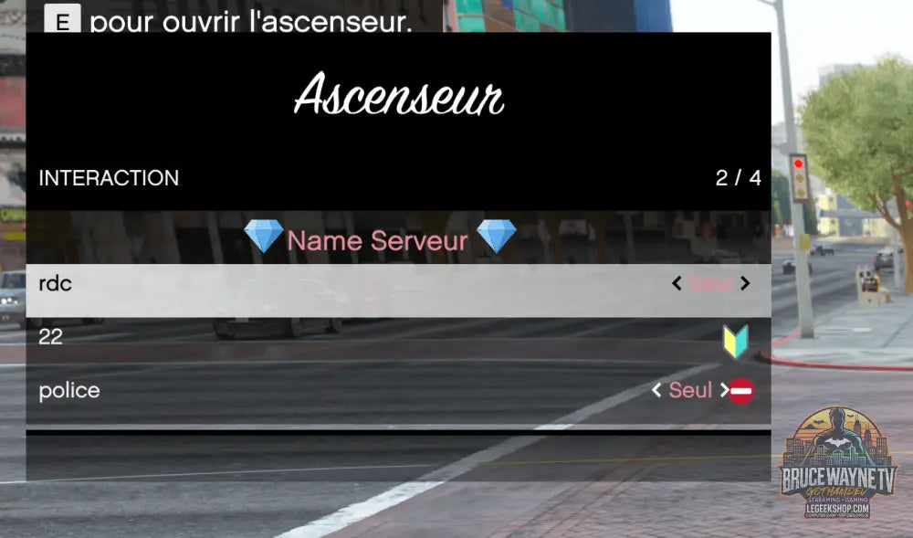 Script Ascenseur GothamDev — mod fivem, vue 2, LeGeekShop