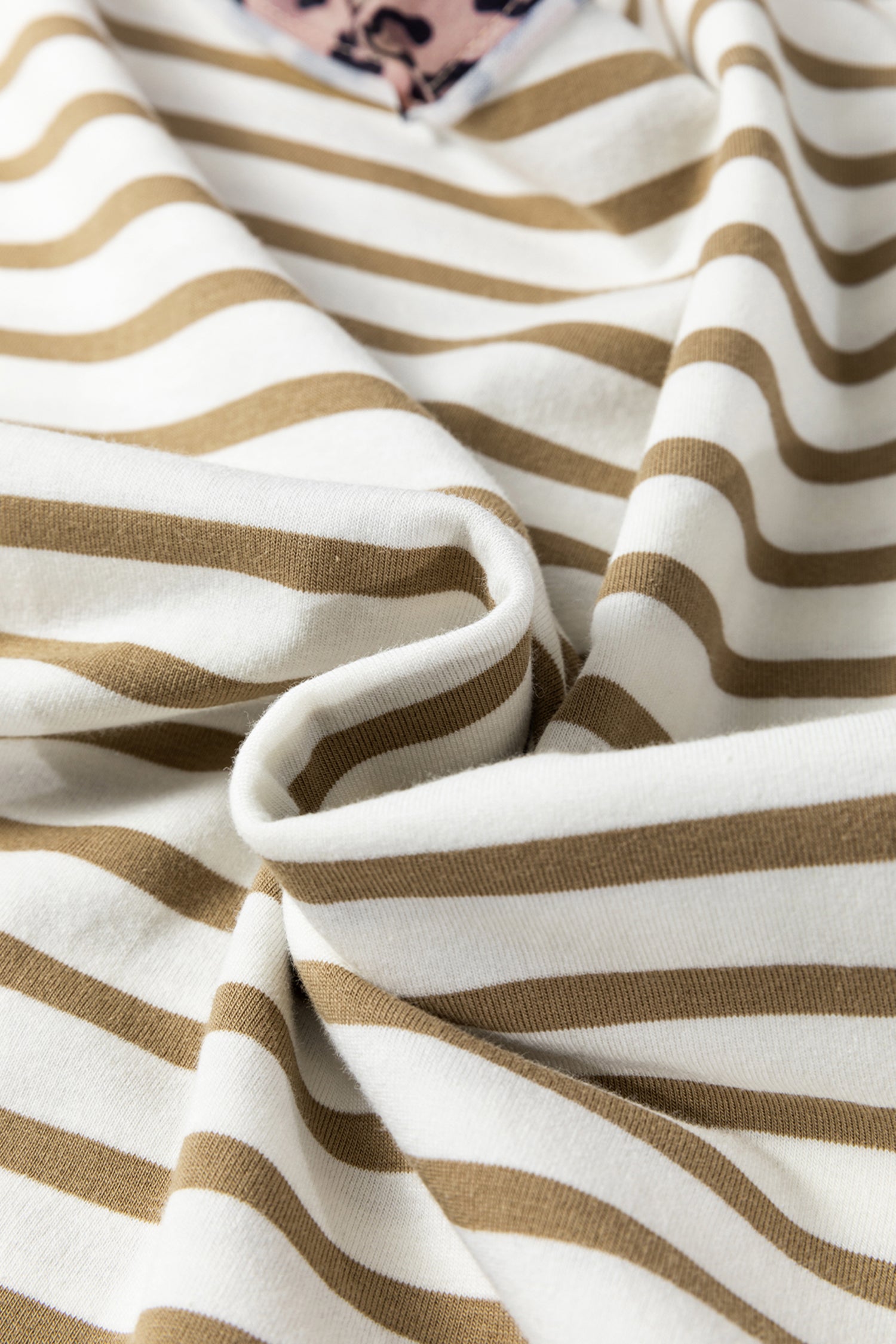 Khaki Stripe Leopard Patchwork — détail Tops/Tops & Tees, vue 8, LeGeekShop