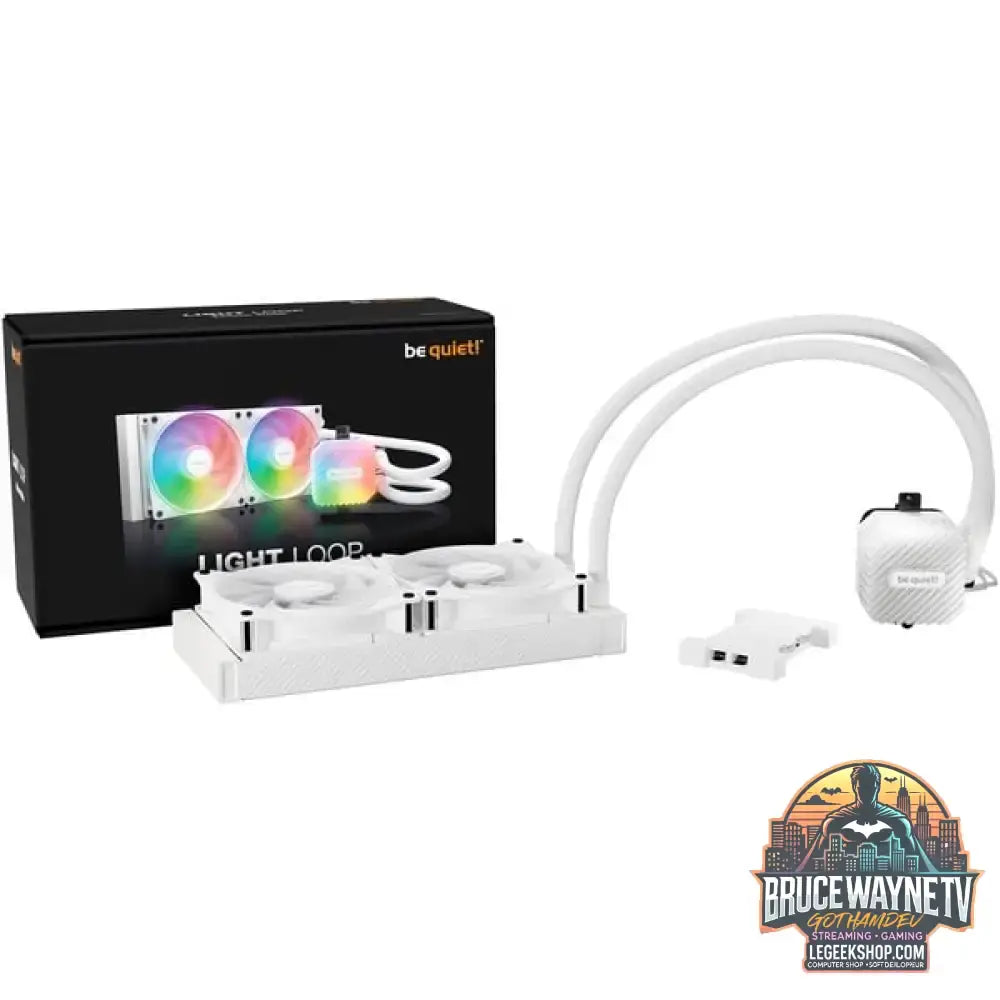 be quiet! Light Loop 240mm white, Wasserkühlung weiß - be quiet! - vue 2