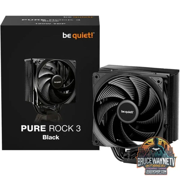 be quiet! Pure Rock 3 Black, CPU-Kühler schwarz, 120 mm - be quiet!