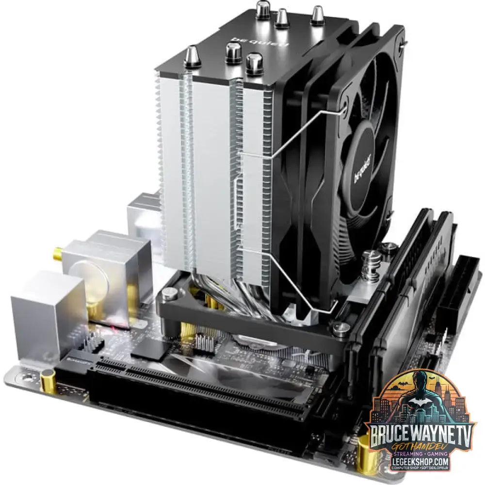 be quiet! Pure Rock Slim 3, CPU-Kühler aluminium/schwarz, 100 mm - be quiet! - vue 6