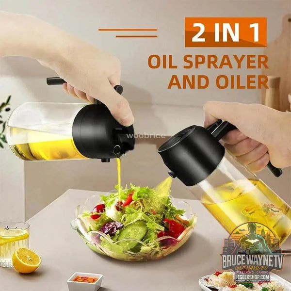 🥗 Bouteille de Pulvérisation d’Huile 2-en-1 | Distributeur &amp; Spray pour Cuisine, BBQ &amp; Pique-Nique 🌿🔥 - Legeekshop