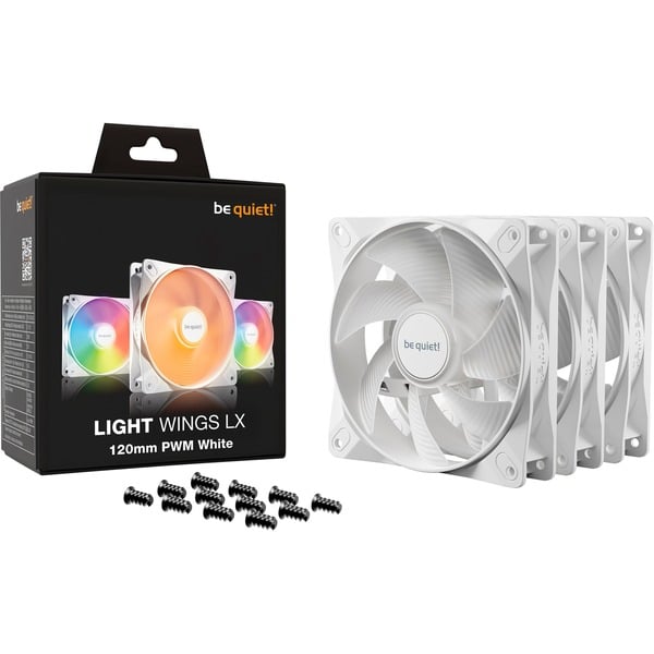 be quiet! Light Wings LX 120mm PWM White Triple Pack, Gehäuselüfter - be quiet! - vue 4