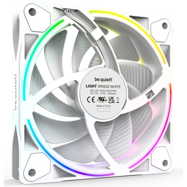 be quiet! Light Wings White 120mm PWM high-speed Triple Pack, Gehäuselüfter - be quiet! - vue 2