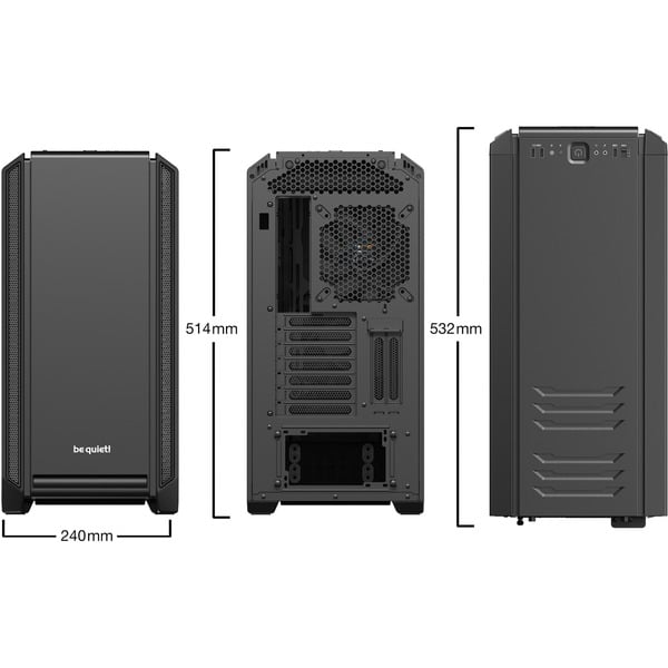 be quiet! SILENT BASE 601 Window Black, Tower-Gehäuse - be quiet! - vue 5