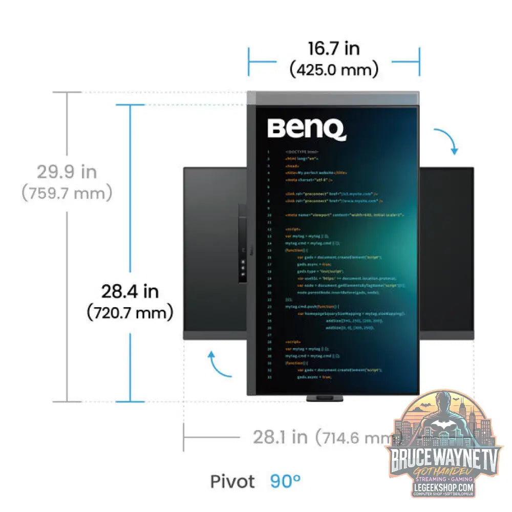 BenQ RD320UA Programmiermonitor 31,5" 3840 × 2160 px IPS 60 Hz - BenQ - vue 17