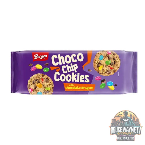 Bergen cookies aux pépites de chocolat avec dragées au chocolat biscuits aux pépites de chocolat et smarties de 85 g