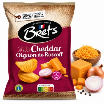 Bret's Saveur Cheddar oignon de Roscoff 125 Gr x 10