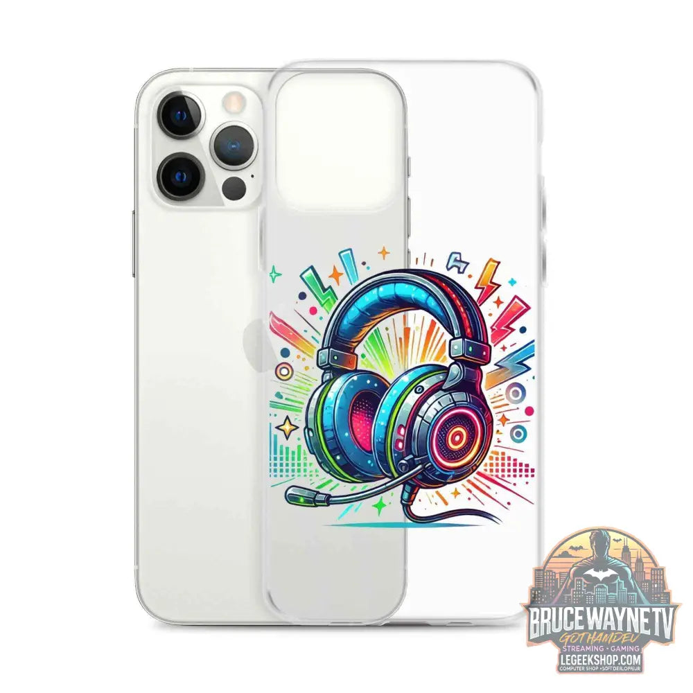Coque iPhone® Design Gamer Casque Coloré - Legeekshop - Legeekshop