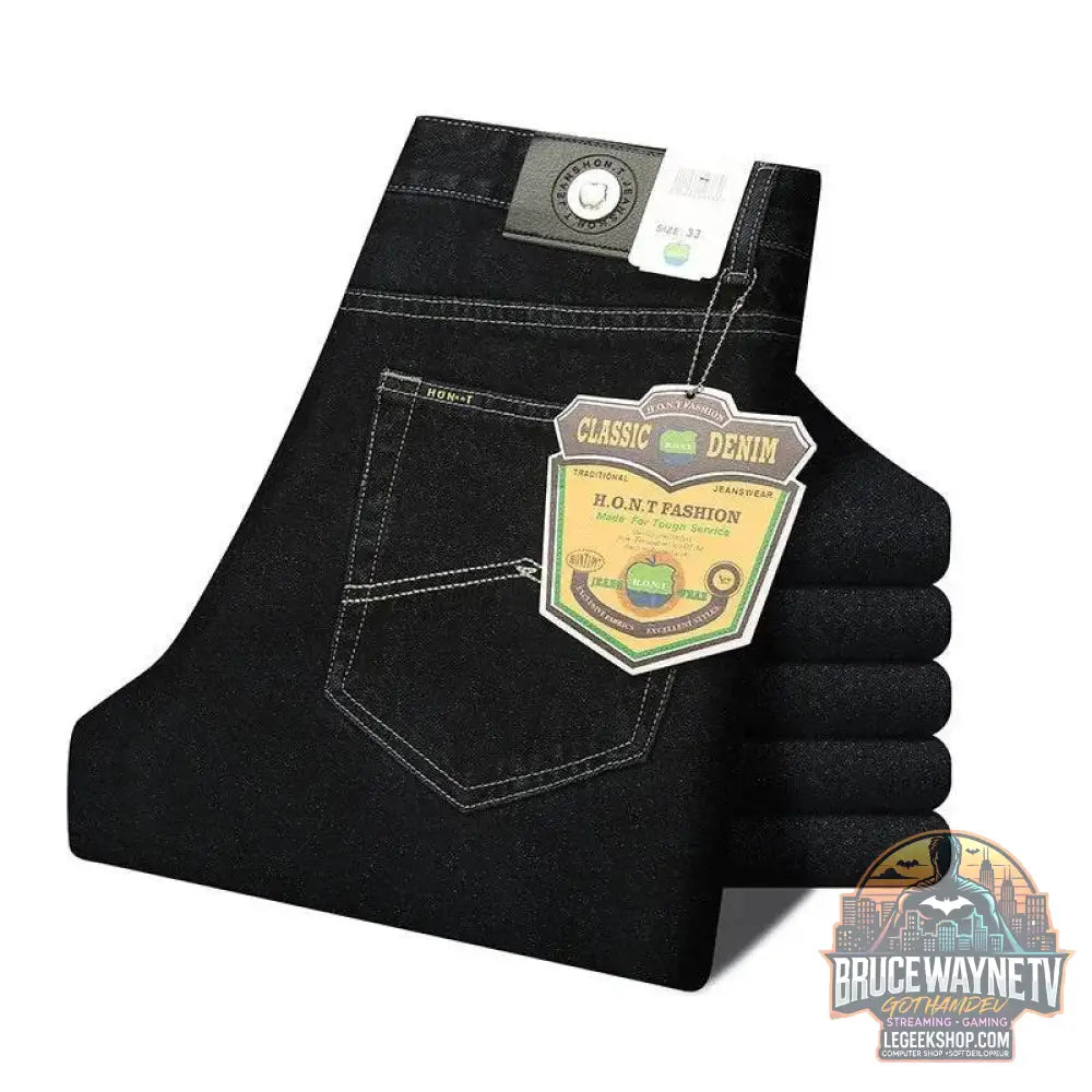 Jean Classique Homme, Pantalon en Denim Coupe Droite, Extensible, Style Business | Mlengnt | Wayne Outfitters - Legeekshop