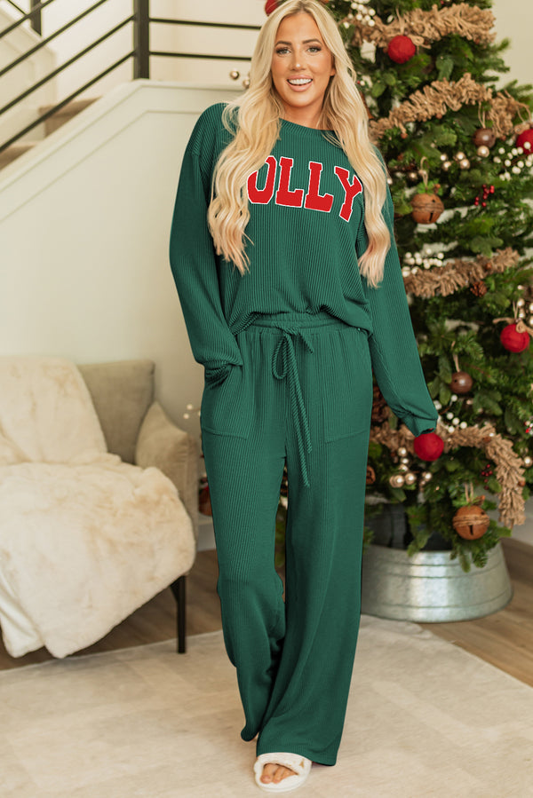 Pantalon femme poches, manches longues