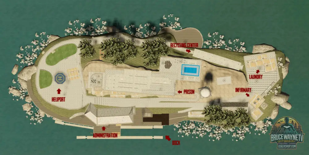 Alcatraz Prison — détail MLO FiveM, vue 3, LeGeekShop