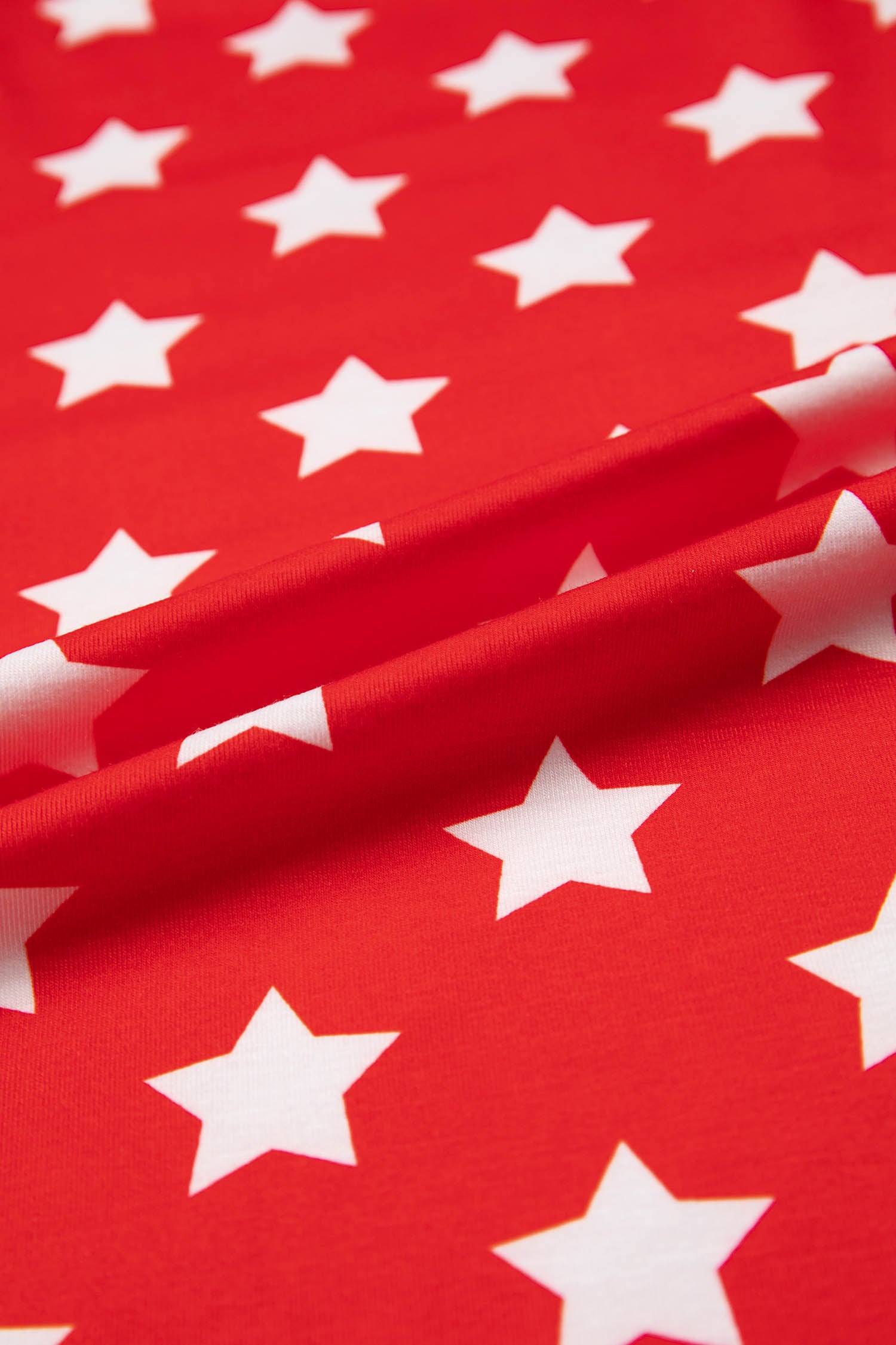 Red Stars Print Colorblock — Tops/Tops & Tees, vue 6, LeGeekShop