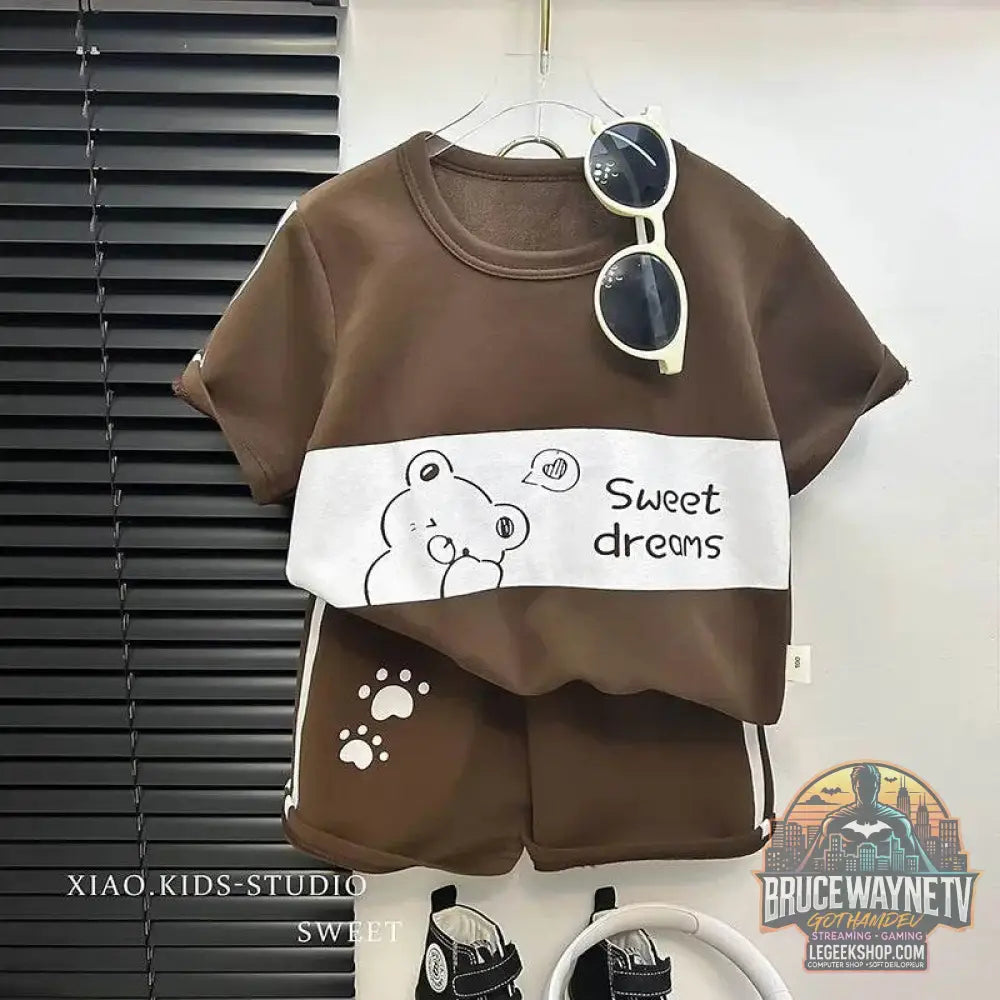 Ensemble d'été rayé à manches courtes pour enfant, vêtement pour bébé, fille et garçon, nouvelle collection 2024 - Legeekshop