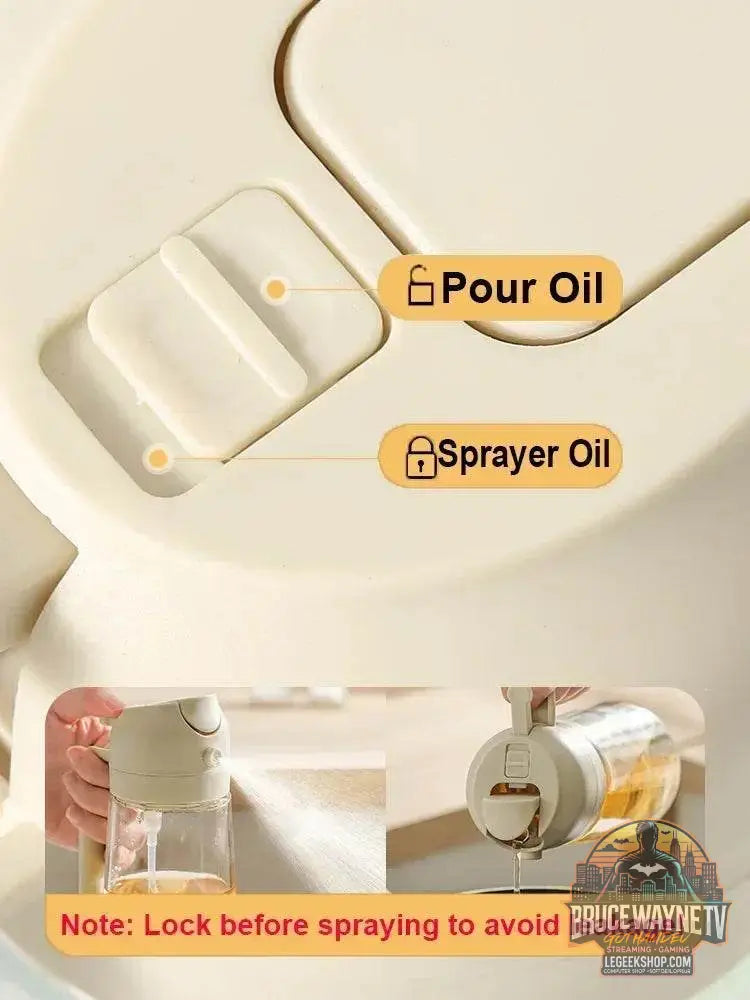 🥗 Bouteille de Pulvérisation d’Huile 2-en-1 | Distributeur &amp; Spray pour Cuisine, BBQ &amp; Pique-Nique 🌿🔥 - Legeekshop