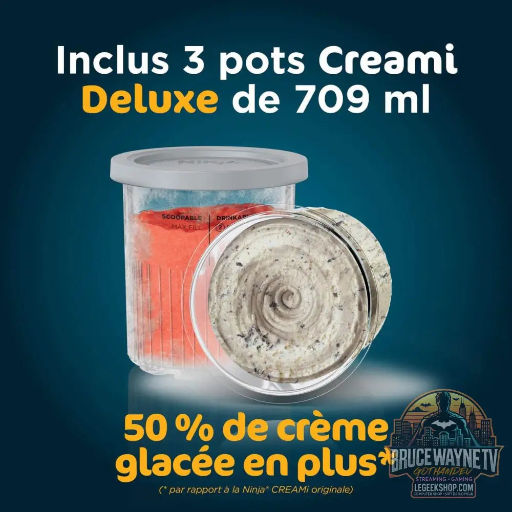 🎮 Ninja CREAMi Deluxe NC501EU – Machine à Glace & Frozen Yogurt 🎮 - Legeekshop