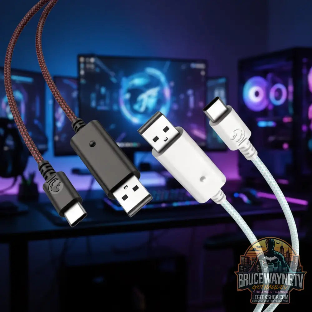 Câble tressé en nylon GameSir 3m — produit geek, vue 7, LeGeekShop