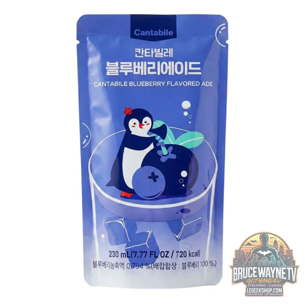Cantabile Blueberry Ade boisson au goût de myrtille de 230 ml (pack de 10) - Snacks & boissons importés