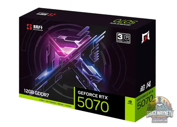 Carte Graphique GAINWARD RTX 5070 12GB GDDR7 PCIe Gen5 DLSS4 Ray Tracing Gaming - 12GB / GeForce RTX 5070 - Carte