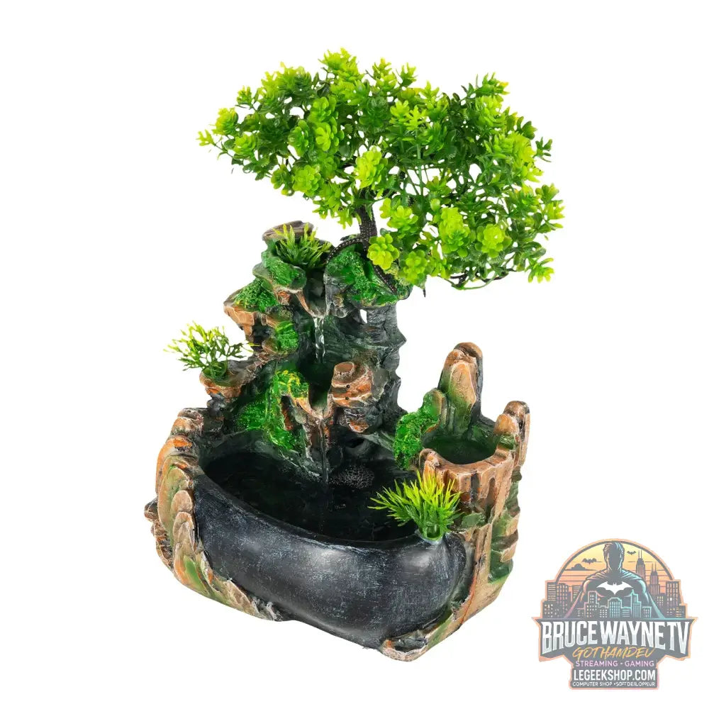 Cascade de fontaine d’intérieur fontaine de table fontaine de plante verte humidificateur de cascade pour placer