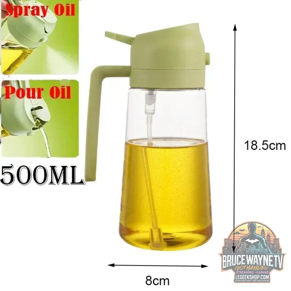 🥗 Bouteille de Pulvérisation d’Huile 2-en-1 | Distributeur &amp; Spray pour Cuisine, BBQ &amp; Pique-Nique 🌿🔥 - Legeekshop