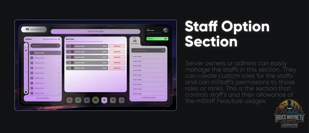 ⚙️ mStaff Remake Open Source — panel admin, vue 2, LeGeekShop