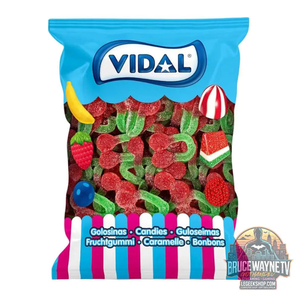 Cerises Pétillantes bonbons gélifiés pétillants au goût de cerise (Paquet de 1Kg) - Snacks & boissons importés