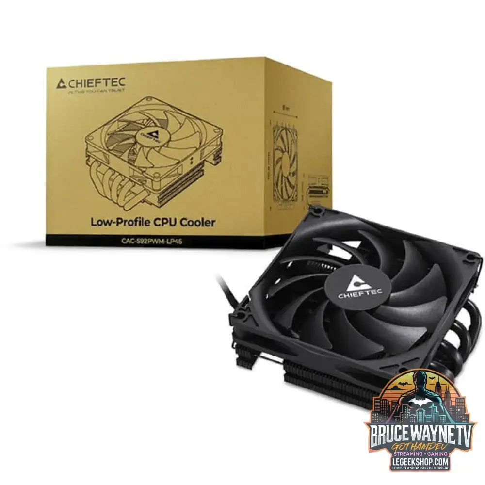 Chieftec CAC-S92PWM-LP45, CPU-Kühler schwarz, 92 mm - Chieftec - vue 12