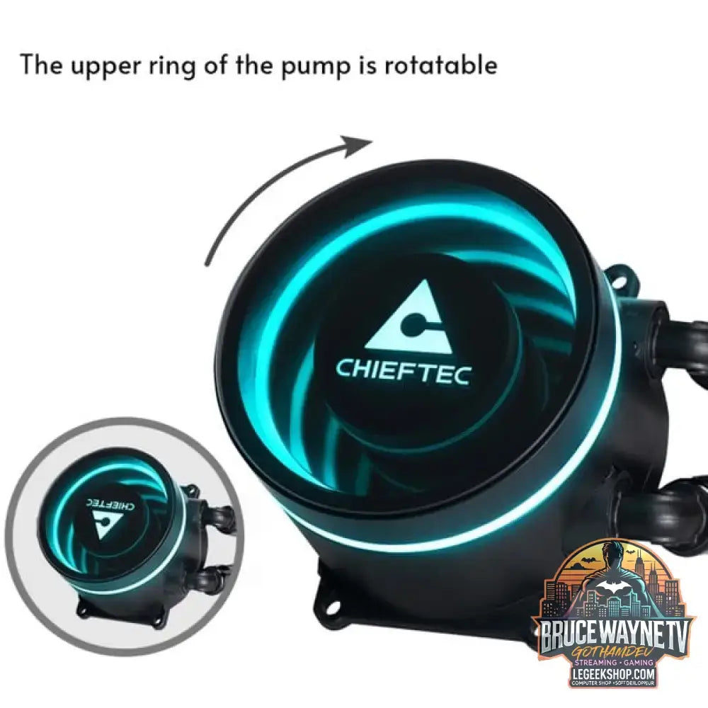 Chieftec ICEBERG 240 DARK, Wasserkühlung schwarz - Chieftec - vue 11