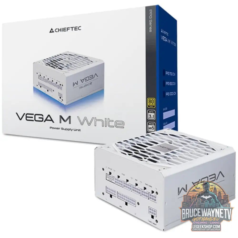 Chieftec Vega M 1000W White, alimentation PC - Chieftec - vue 7