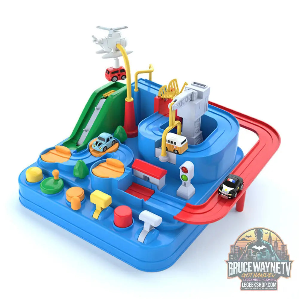 Circuit Voitures Parking Rails Aventure Jouet Enfant Piste - Special Blue - Jouet Circuit