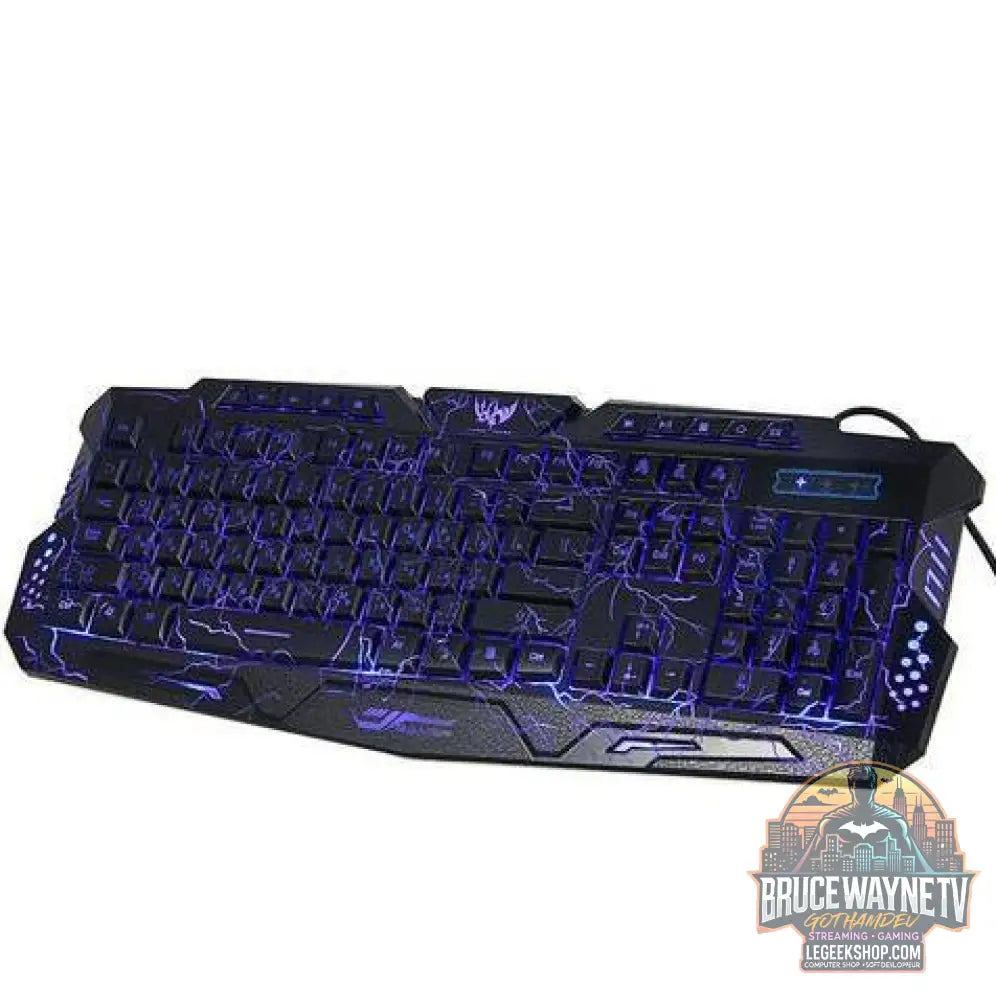 Clavier Gaming Luminescent RGB Rétroéclairé Filaire - Blue - Clavier Gaming
