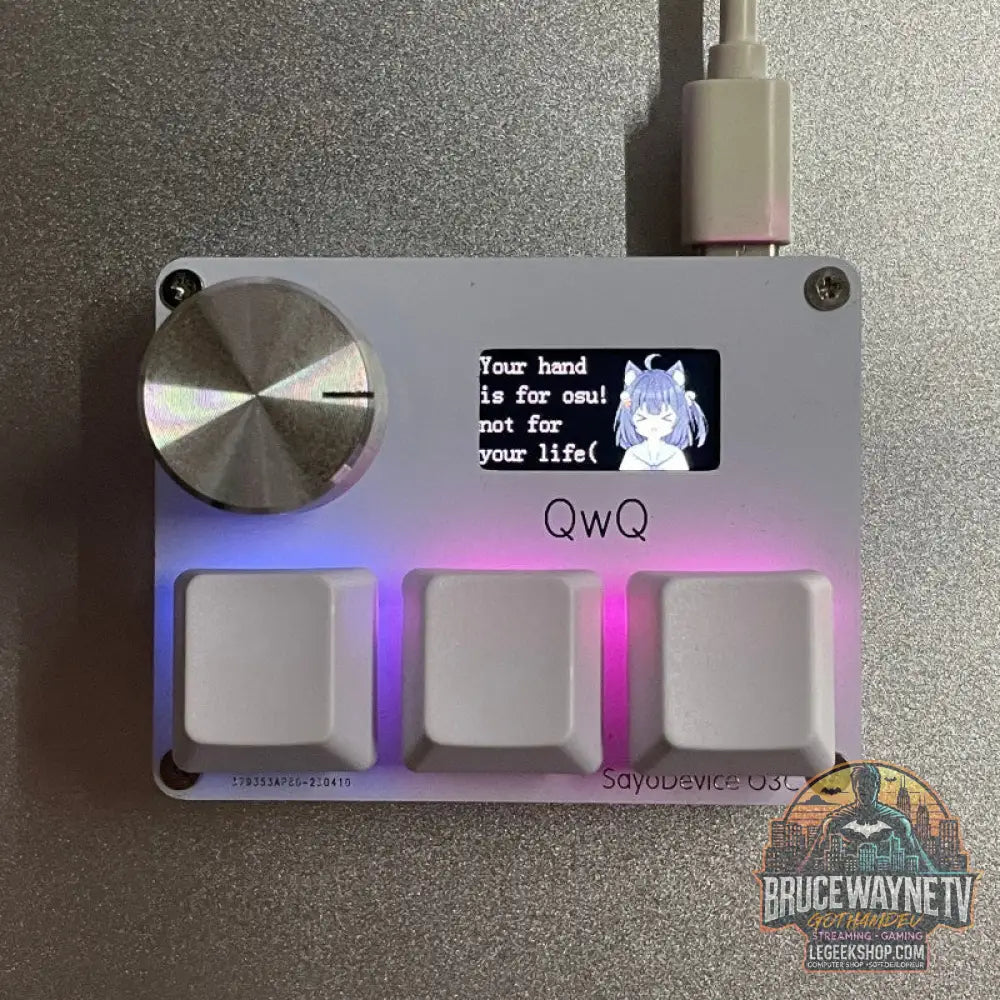 Clavier Gaming Magnétique Hall Effect 3-4 Touches Bouton Rotatif Écran IPS RGB - White 3key 32to50gf - Clavier Gaming