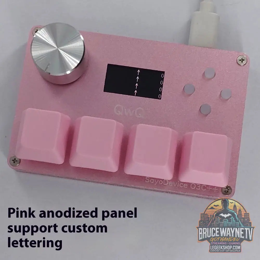 Clavier Gaming Magnétique Hall Effect 3-4 Touches Bouton Rotatif Écran IPS RGB - Pink 4 Key32to50gf - Clavier Gaming