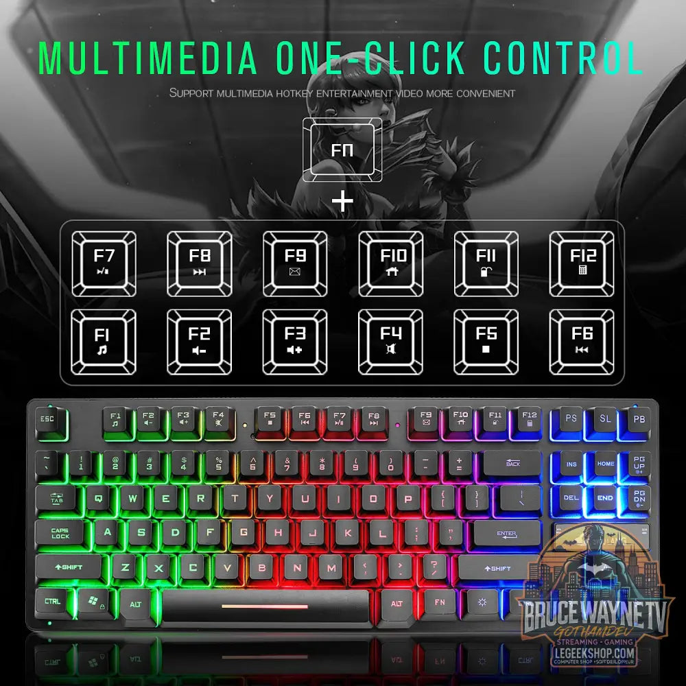 Clavier Mécanique Gaming RGB Rétroéclairé Pro Gamer - Keyboard - Clavier Gaming
