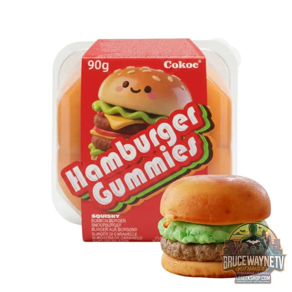 Cokoc Hamburger Gummies bonbons gélifiés au goût de fruits de 90g (Paquet de 24) - Snacks & boissons importés
