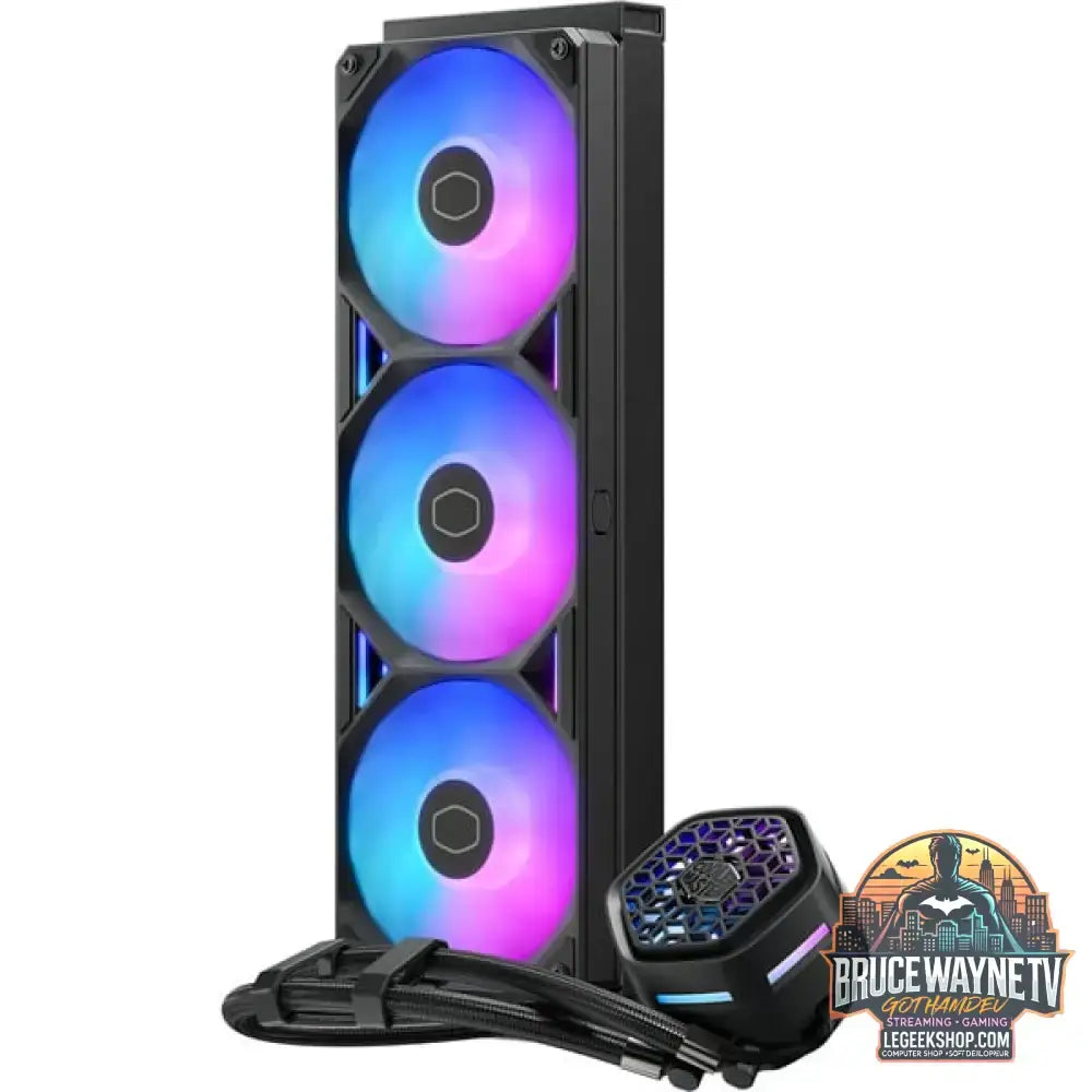 Cooler Master MasterLiquid 360 Atmos II VRM Fan ARGB, Wasserkühlung schwarz - Cooler Master - vue 2