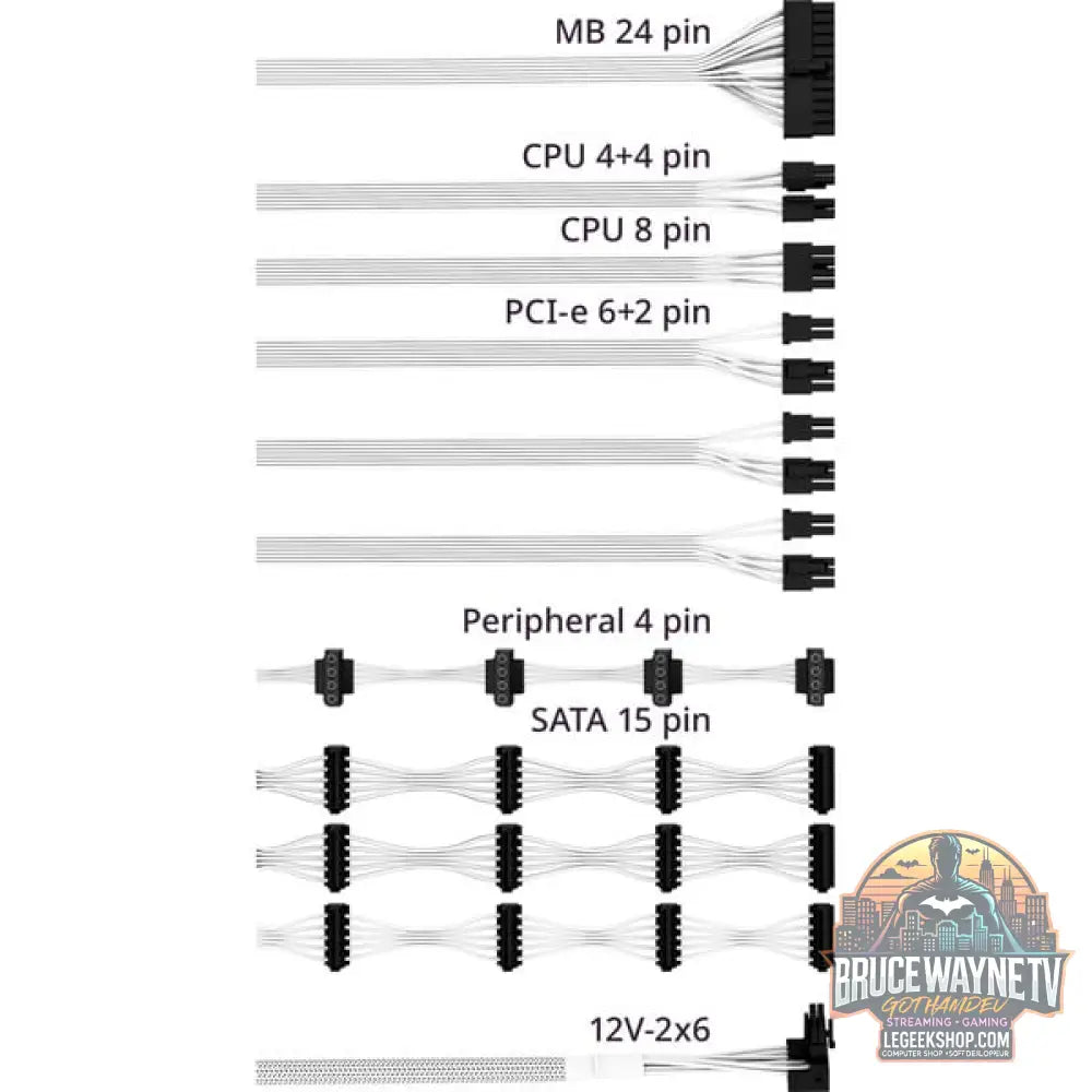 Cooler Master MWE 1050 V2 White, alimentation PC - Cooler Master - vue 11