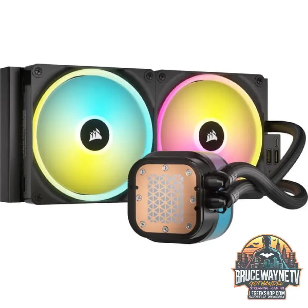 Corsair iCUE LINK H115i RGB, Wasserkühlung schwarz - Corsair - vue 2
