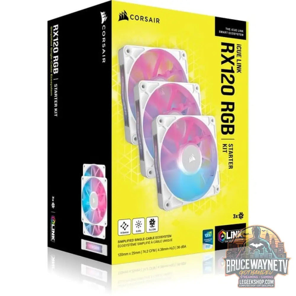 Corsair iCUE LINK RX120 RGB Triple, Gehäuselüfter - Corsair - vue 19